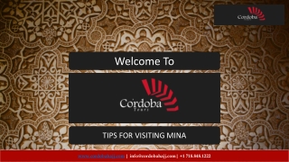 Tips for visiting mina