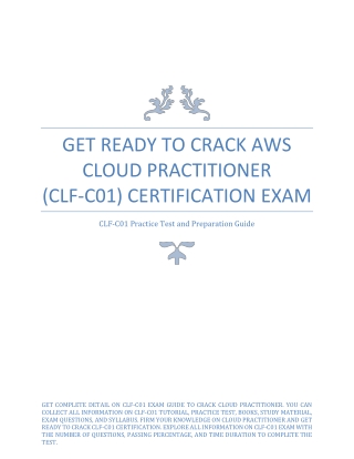 Get Ready to Crack AWS Cloud Practitioner (CLF-C01) Certification