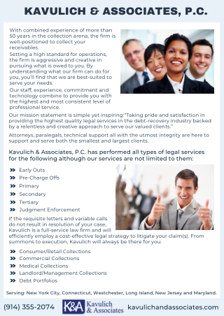 Commercial Collection Attorney | Kavulich and Associates