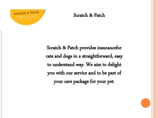 Scratch & Patch Online Presentations Channel
