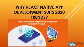 Why React Native App Development Suits 2020 Trends?