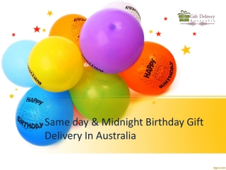 Same day or midnight Birthday cake delivery in Australia