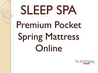 Sleep Spa Premium Pocket Spring Mattress Online