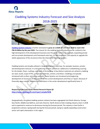 Cladding Systems Industry Forecast and Size Analysis 2018-2025