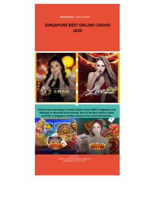 most trusted online casino singapore 2020