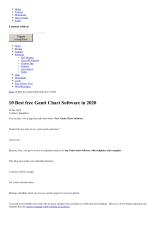 10 Best free Gantt Chart Software in 2020