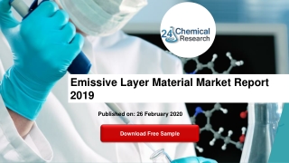 Emissive Layer Material Market Report 2019