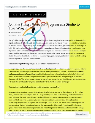 Join the Fitness Workout Program in a Studio to Lose Weight