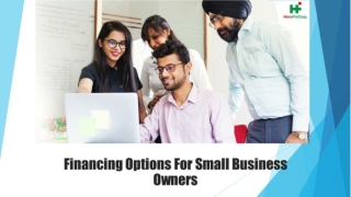 Financing Options For Small Business Owners