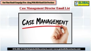 Case Management Director Email List