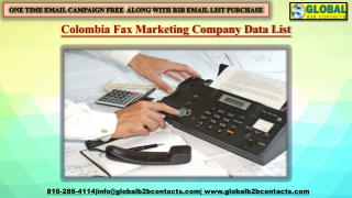 Colombia Fax Marketing Company Data List