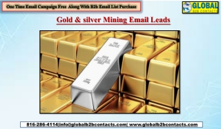 Gold & silver Mining Email Leads