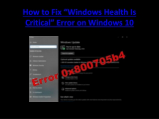 How to Fix 0x800705b4 Windows Update Error Code