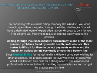 Mental Health Expert, boost your Revenue By 30%  and Reduce Operational Costs by 50%