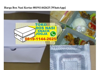 Harga Box Nasi Kertas 0819-1144-2625[wa]