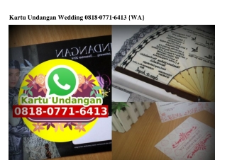 Kartu Undangan Wedding Ô818·Ô771·6413[wa]