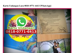 Kartu Undangan Lucu 08I8–077I–64I3[wa]