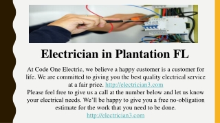 Electrical Services Pinecrest FL