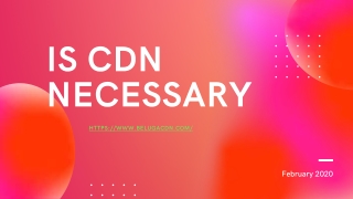 Is CDN Necessary?