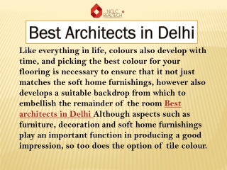 Best Architects in Delhi