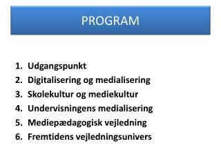 PROGRAM