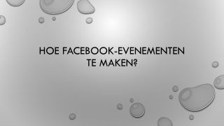 Hoe Facebook-evenementen te maken?