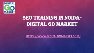 SEO Training in Noida-Digital Go Market