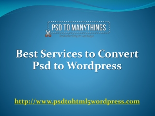 psd to wordpress conversion service