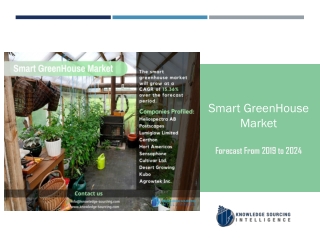 Segment Analysis of Smart GreenHouse Market