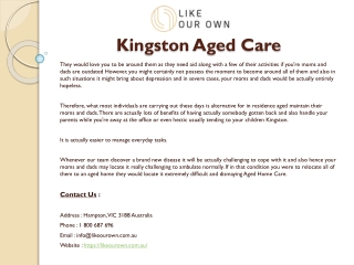 Kingston Aged Care