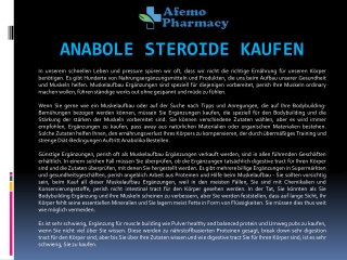 Anabole Steroide Kaufen