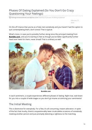 Dating Explained