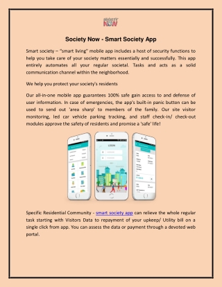 Society Now - Smart Society App