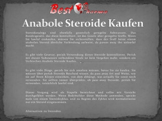 Anabole Steroide Online Bestellen