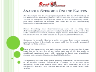 Anabole Steroide Kaufen