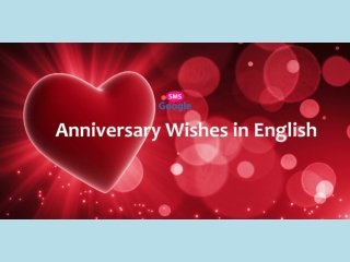 Anniversary Wishes in English