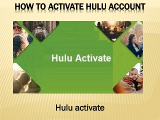 How to activate Hulu account