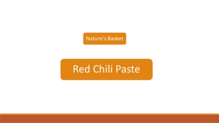 Red Chili Paste | Nature's Basket