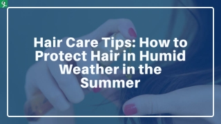 Hair Care Tips: How to Protect Hair in Humid Weather in the Summer