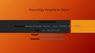 Neurology Hospital in Jaipur