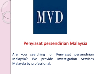 Penyiasat persendirian Malaysia