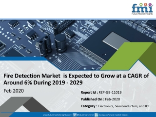 Latest Research Report on Fire Detection Market  Expected to Grow a CAGR of 6% during 2019 - 2029