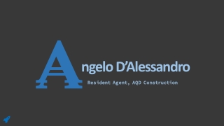 Angelo D’Alessandro - Founder at Dalessandro Contracting Group (DCG)