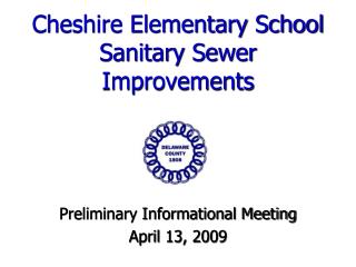 Cheshire Elementary School Sanitary Sewer Improvements