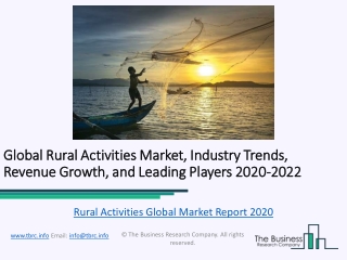 Rural Activities Global Market Report 2020