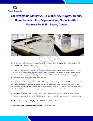 Global Car Navigation Market Analysis 2015-2019 and Forecast 2020-2025