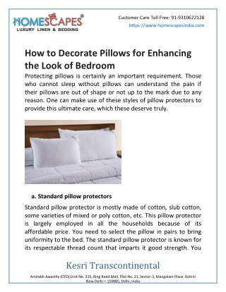 How To Decorate Pillows For Enhancing The Look Of Bedroom