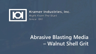 Abrasive Blasting Media - Walnut Shell Grit