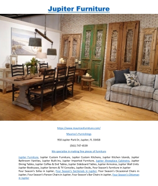Jupiter Furniture