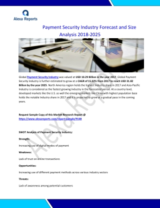 Payment Security Industry Forecast and Size Analysis 2018-2025